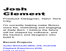 Tablet Screenshot of joshclement.com